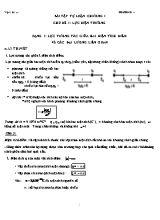 Bài tập tự luận Chương I môn Vật lý Lớp 11